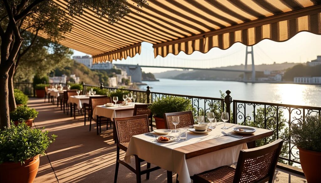 découvrez ponto final almada, un restaurant traditionnel offrant une vue imprenable sur le fleuve tage. savourez une cuisine authentique dans un cadre unique et pittoresque.
