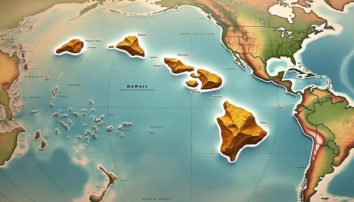 découvrez la localisation précise d'hawaï sur la carte du monde ainsi que des informations clés sur cet archipel unique du pacifique.