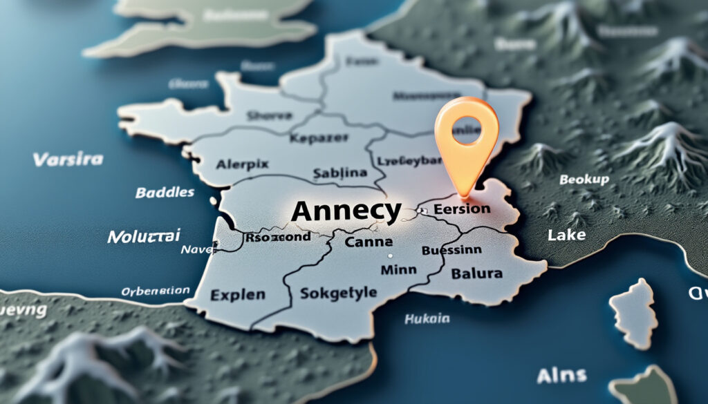 découvrez annecy sur la carte de france : sa localisation précise, ses caractéristiques principales et les informations essentielles à connaître.