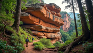 partez en randonnée au colorado lorrain et découvrez le rocher de roppeviller, ses paysages spectaculaires et ses sentiers au cœur de la nature.